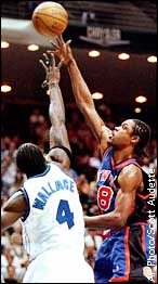Ben Wallace and Latrell Sprewell